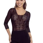 bodis ilgomis rankovėmis su nėriniais "gertruda