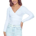 elegantiškas bodis ilgomis rankovėmis cortina juoda 1