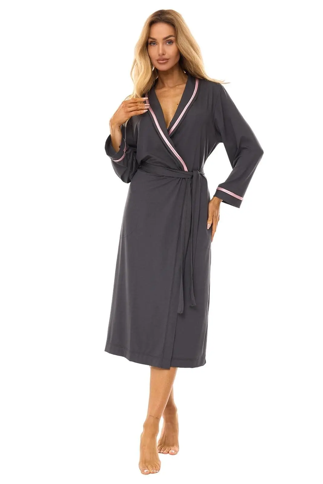 ilgas elegantiškas moteriškas chalatas "avenue"