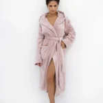 ilgas moteriškas chalatas su kapišonu "amaris"