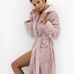 ilgas moteriškas chalatas su kapišonu "amaris"