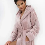 ilgas moteriškas chalatas su kapišonu "amaris"