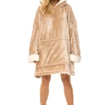 jaukus moteriskas chalatas hoodie vienspalvis feliralt 14