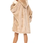 jaukus moteriskas chalatas hoodie vienspalvis feliralt 9