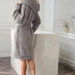 trumpas moteriškas chalatas "lora"