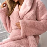 trumpas moteriškas chalatas "lora"