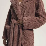 moteriškas chalatas su gobtuvu „darlena“