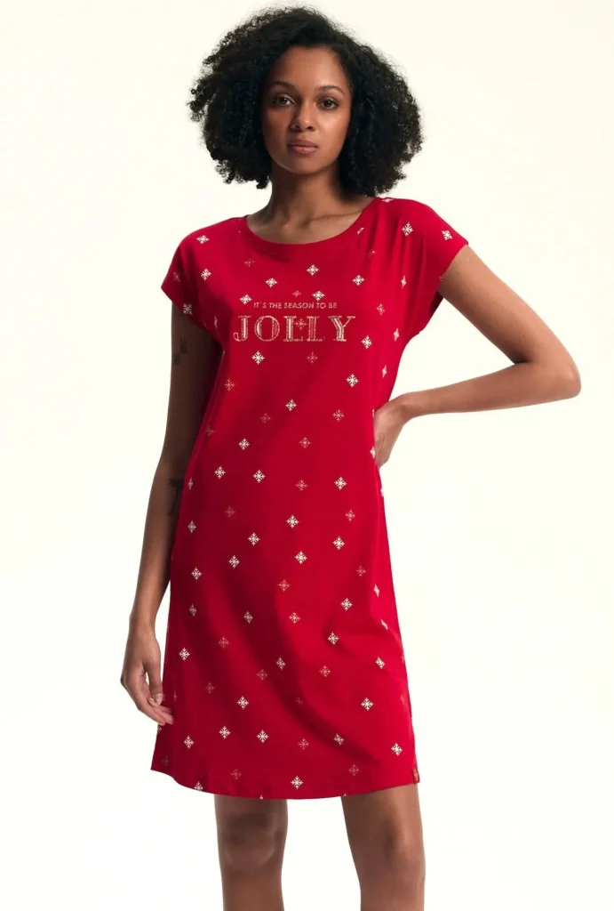 kalėdiniai moteriški naktinukai „dotie“