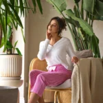 medvilninė moteriška pižama ilgomis rankovėmis „beauty dream“