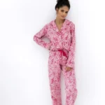 moteriška flanelinė pižama ilgomis rankovėmis „giulia hearts“