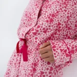 moteriška flanelinė pižama ilgomis rankovėmis „giulia hearts“