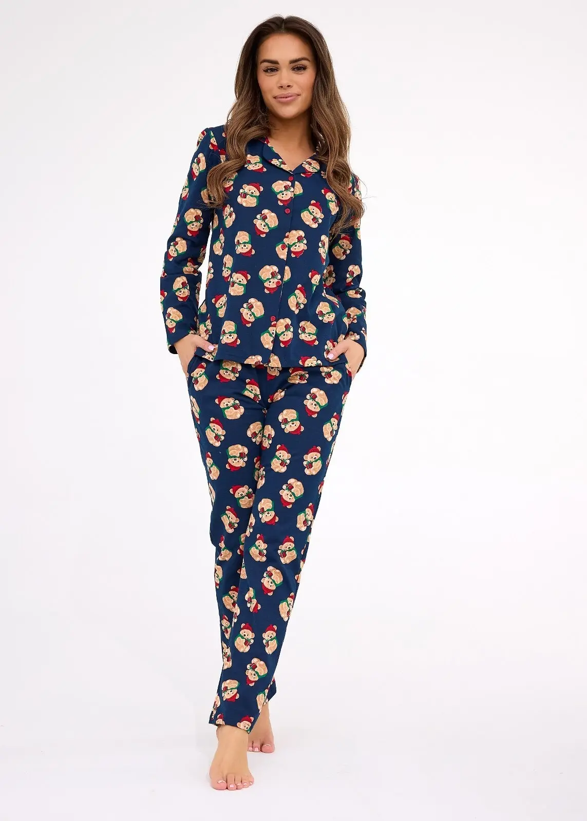 moteriška kalėdinė pižama „teddy“