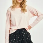 moteriška medvilninė pižama ilgomis rankovėmis „emma“