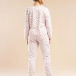 moteriška medvilninė pižama ilgomis rankovėmis „morning whisper“