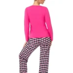 moteriška medvilninė pižama languotom kelnėm „sleep long“