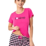 moteriška medvilninė pižama su šortukais „sleep short“