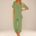 moteriška pižama trumpomis rankovėmis „elora“