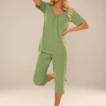 moteriška pižama trumpomis rankovėmis „elora“