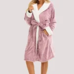 moteriškas chalatas su gaubtuvu sharon