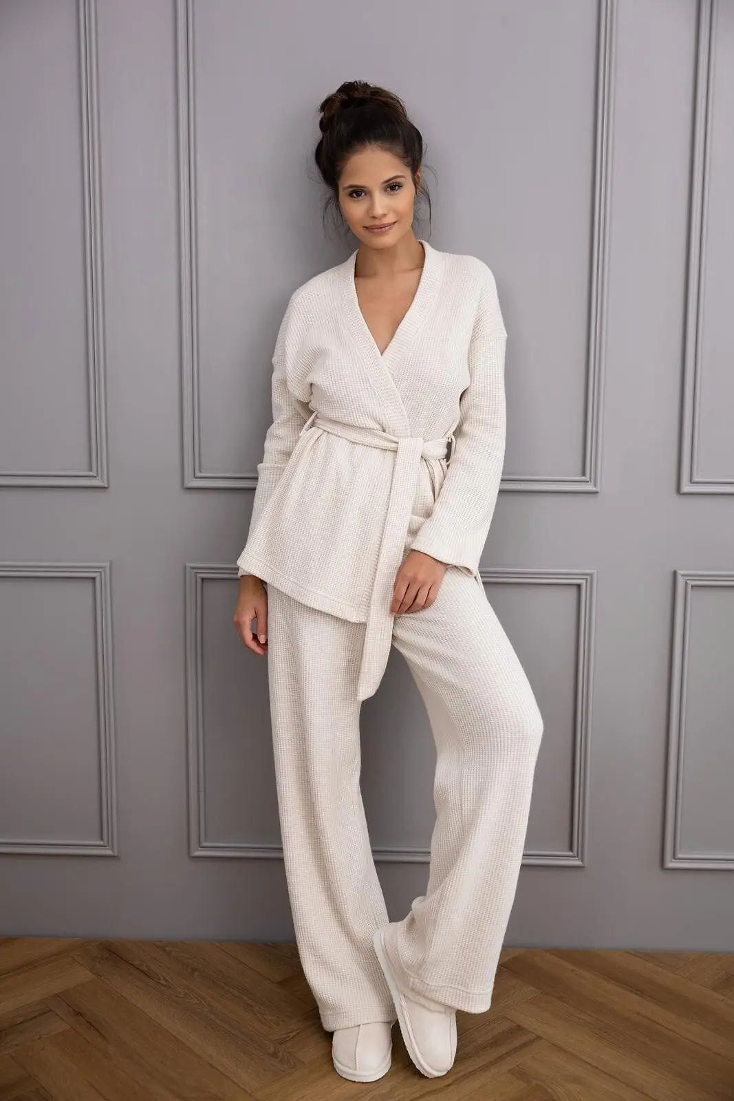 moteriškas kimono stiliaus poilsio kostiumėlis „jorina“