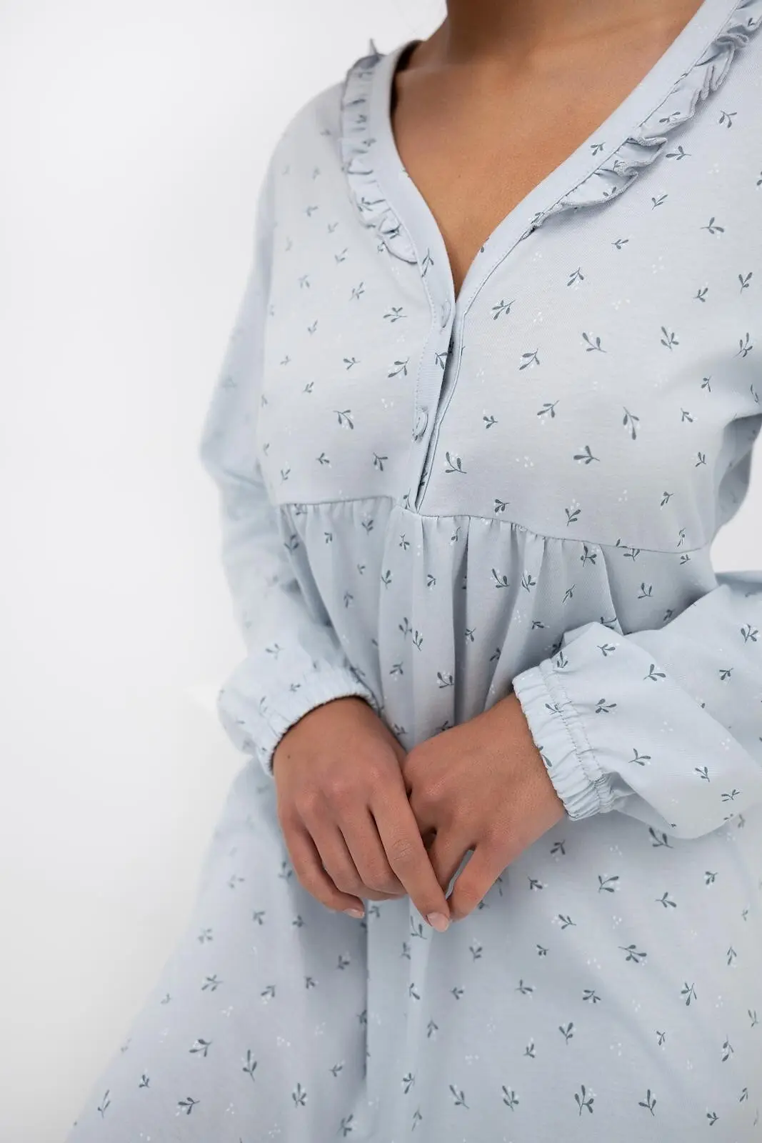 moteriški medvilniniai naktinukai lucile