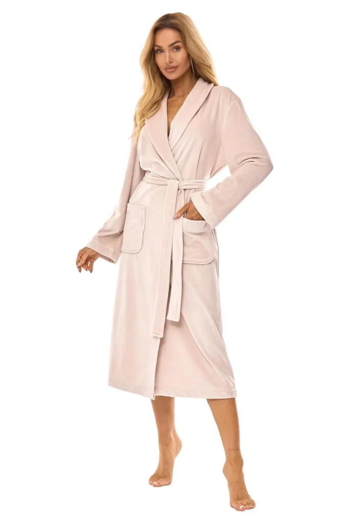 ilgas moteriškas chalatas aura