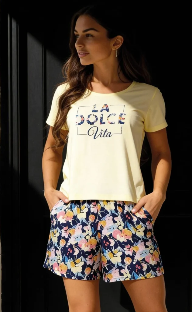 vasarinė medvilninė pižama dolce vita