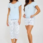 trijų dalių medvilninė pižama delicate